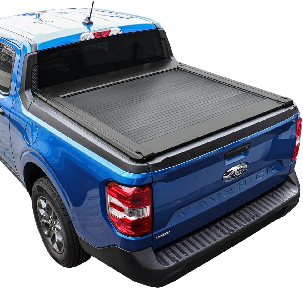 Syneticusa AR Hard Aluminum Retractable Truck Bed Tonneau Cover for 2022-2025 Maverick 4'6" (54.4") bed