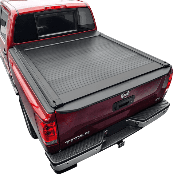 Syneticusa AR Automatic Retract Hard Aluminum Truck Bed Tonneau Cover for 2007-2024 Titan 5.5ft Bed