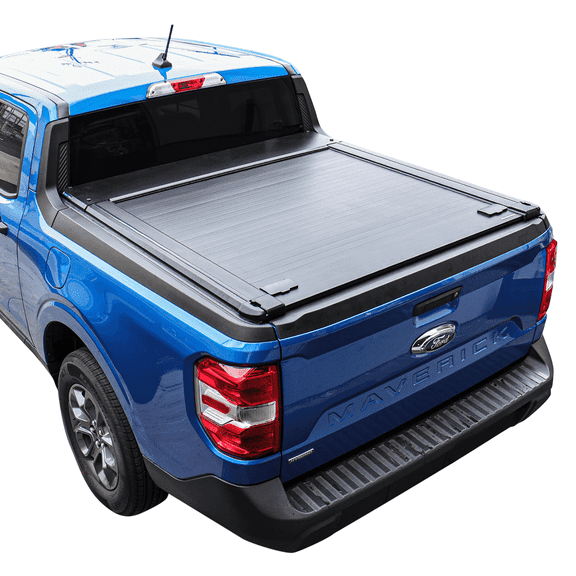Syneticusa MR Series Retractable T-Slot Rails Hard Truck Bed Cover for 2022-2026 Ford Maverick 4’6” Bed