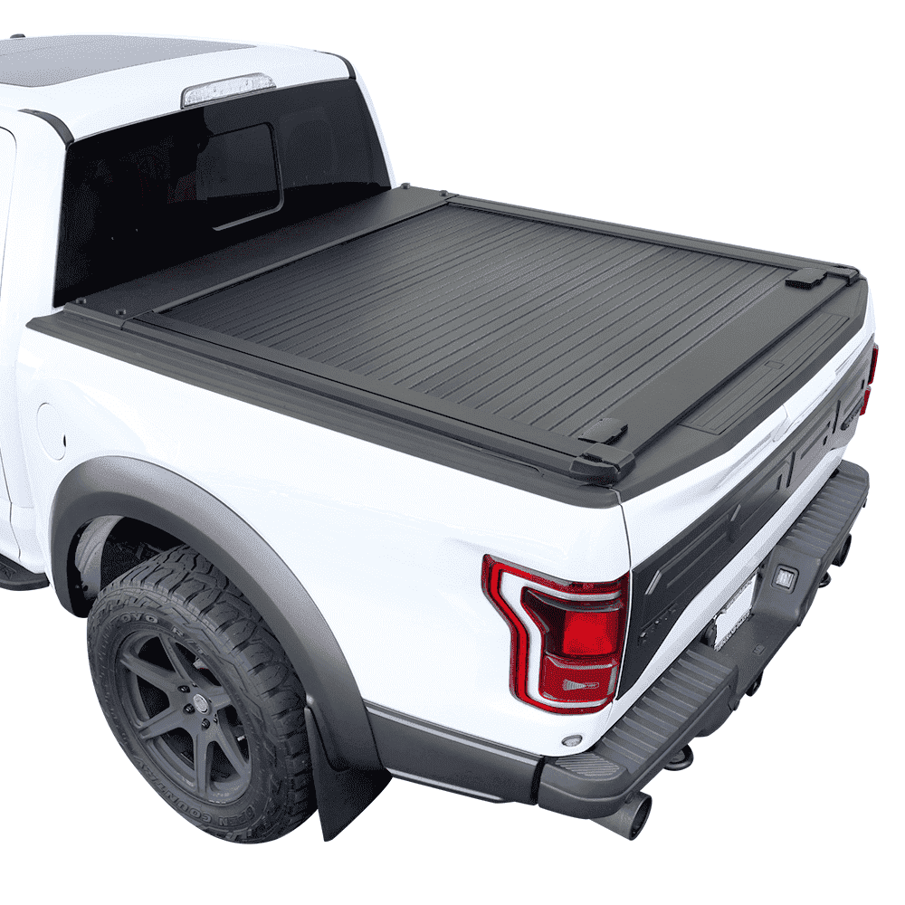 Syneticusa MR Series Retractable T-Slot Rails Hard Truck Bed Cover for 2004-2026 F-150 5.6ft Bed