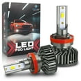 thumbnail image 1 of Syneticusa H11 LED Fog Powersports Light Bulbs 120W CSP 6000K White, Quick Installation Pack of 2, 1 of 9