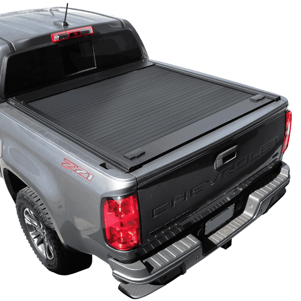 Syneticusa MB Aluminum Retractable Hard Tonneau Cover for 2015-2023 Colorado/Canyon 5ft Truck Bed