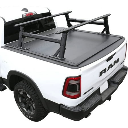 Syneticusa Automatic Retract Hard Pro Tonneau Cover+Rack for 2007-2021 Tundra 5.6ft Bed