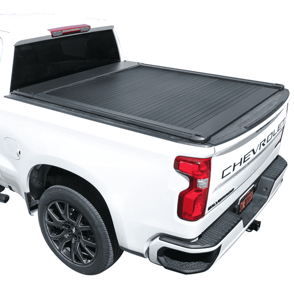 Syneticusa AR Hard Aluminum Retractable Truck Bed Tonneau Cover for 2007-2025 Silverado/Sierra 5'8" Bed