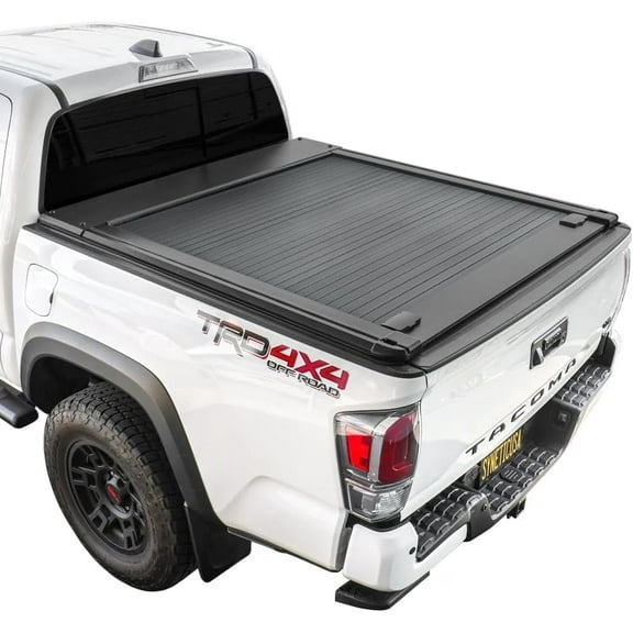 Syneticusa MR Series Retractable T-Slot Rails Hard Truck Bed Cover for 2016-2026 Tacoma 5ft Bed