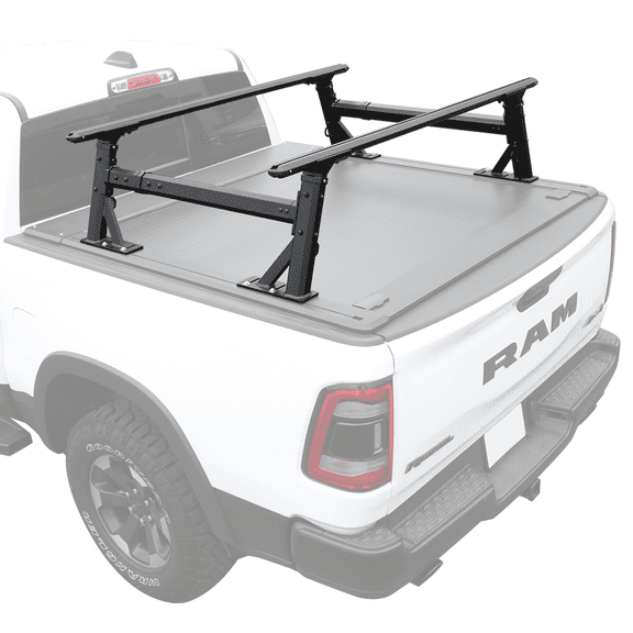Syneticusa Overhaul HD Adjustable Height Heavy Duty Truck Bed Ladder Rack, 500 lb Off-Road Capacity