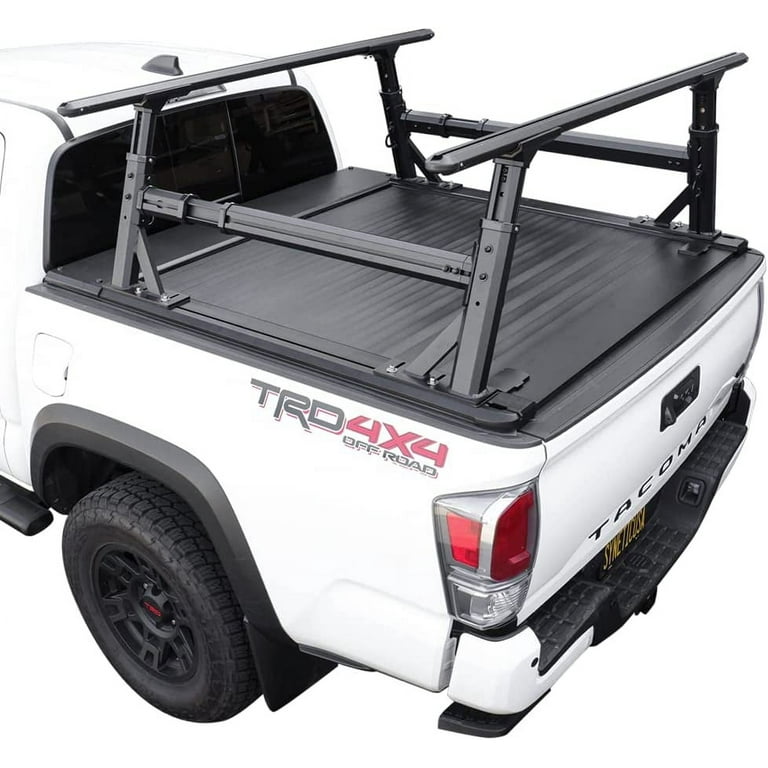 Syneticusa Retractable Tonneau Cover with Rack Kit for 2016 2022 Toyota Tacoma 5 Bed Walmart