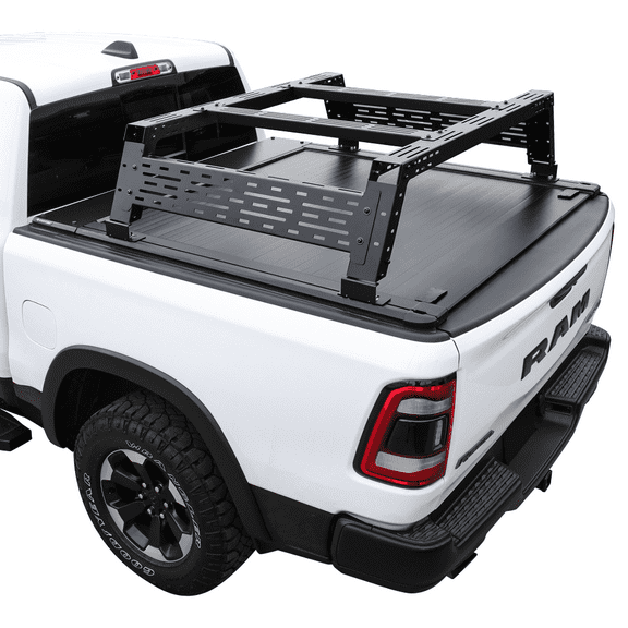 Syneticusa Retractable Hard Tonneau Cover Rack kit for 2009-2024 Ram 1500 5.7ft Truck Bed