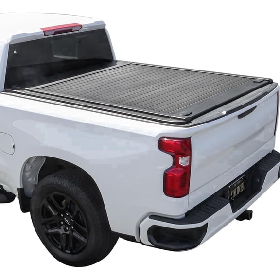 Syneticusa MB Retractable Hard Tonneau Cover 2007- 2026 Silverado/Seirra 6’6” Truck Bed