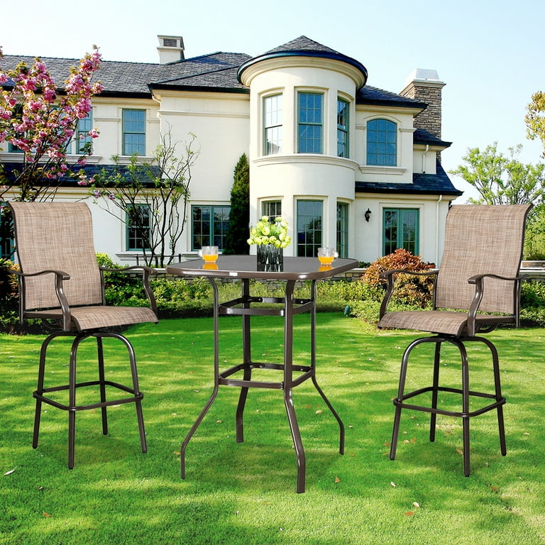3 piece patio set bar height deals