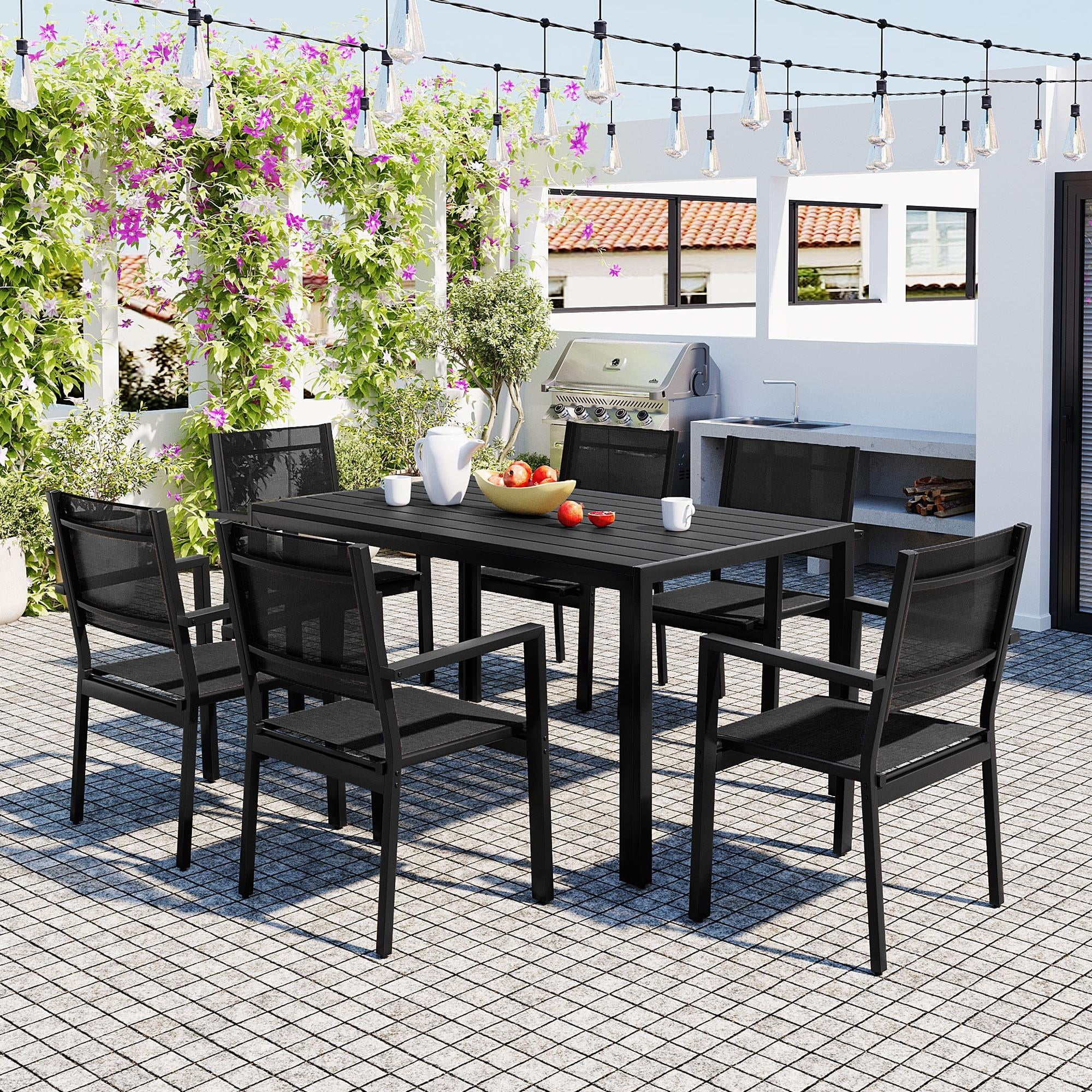 Outdoor dinner table set hotsell