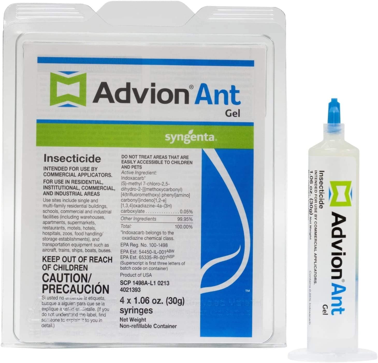 Syngenta Advion Ant Gel, 4 x 1.06 Ounce, Syringes