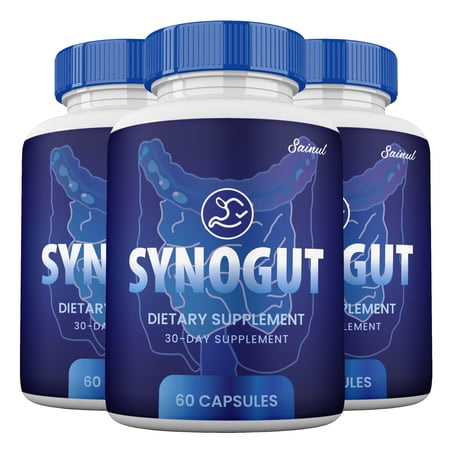 Synogut Capsules, Advanced Formula, Synogut Supplement Pills (3 Pack)