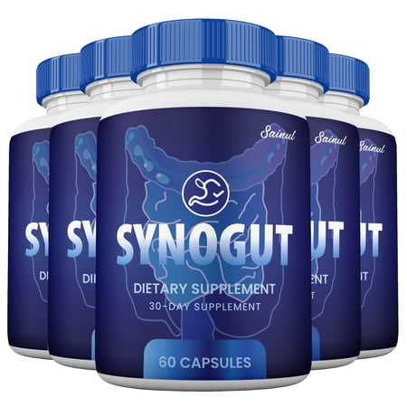 Synogut Capsules, Advanced Formula, Synogut Supplement Pills (5 Pack)