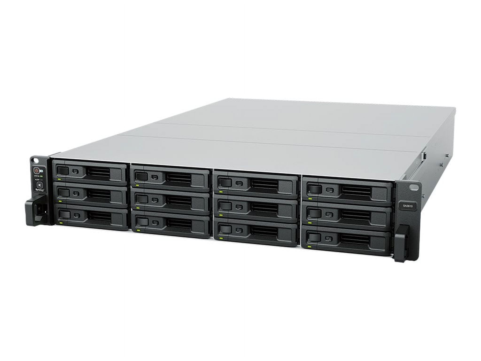 Synology SA3410 NAS Storage System - 1 x Intel Xeon D-1541 Octa-core (8 Core) 2.10 GHz - 12 x HDD Supported - 1740.80 TB Supported HDD Capacity - 0 x HDD Installed - 12 x SSD Supported - 1740.80 TB...