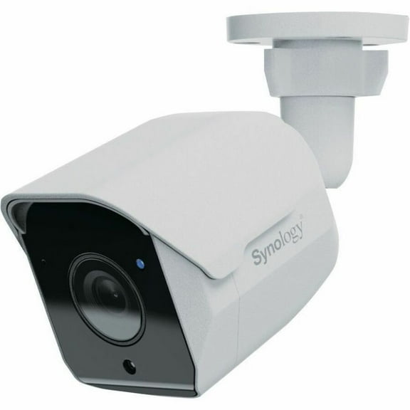 Synology BC500 - Network surveillance camera - bullet - outdoor, indoor - dustproof / waterproof - color (Day&Night) - 5 MP - 2880 x 1620 - 720p, 1080p - fixed focal - audio - LAN 10/100 - H.264, H.265 - DC 12 V / PoE Class 3 - TAA Compliant
