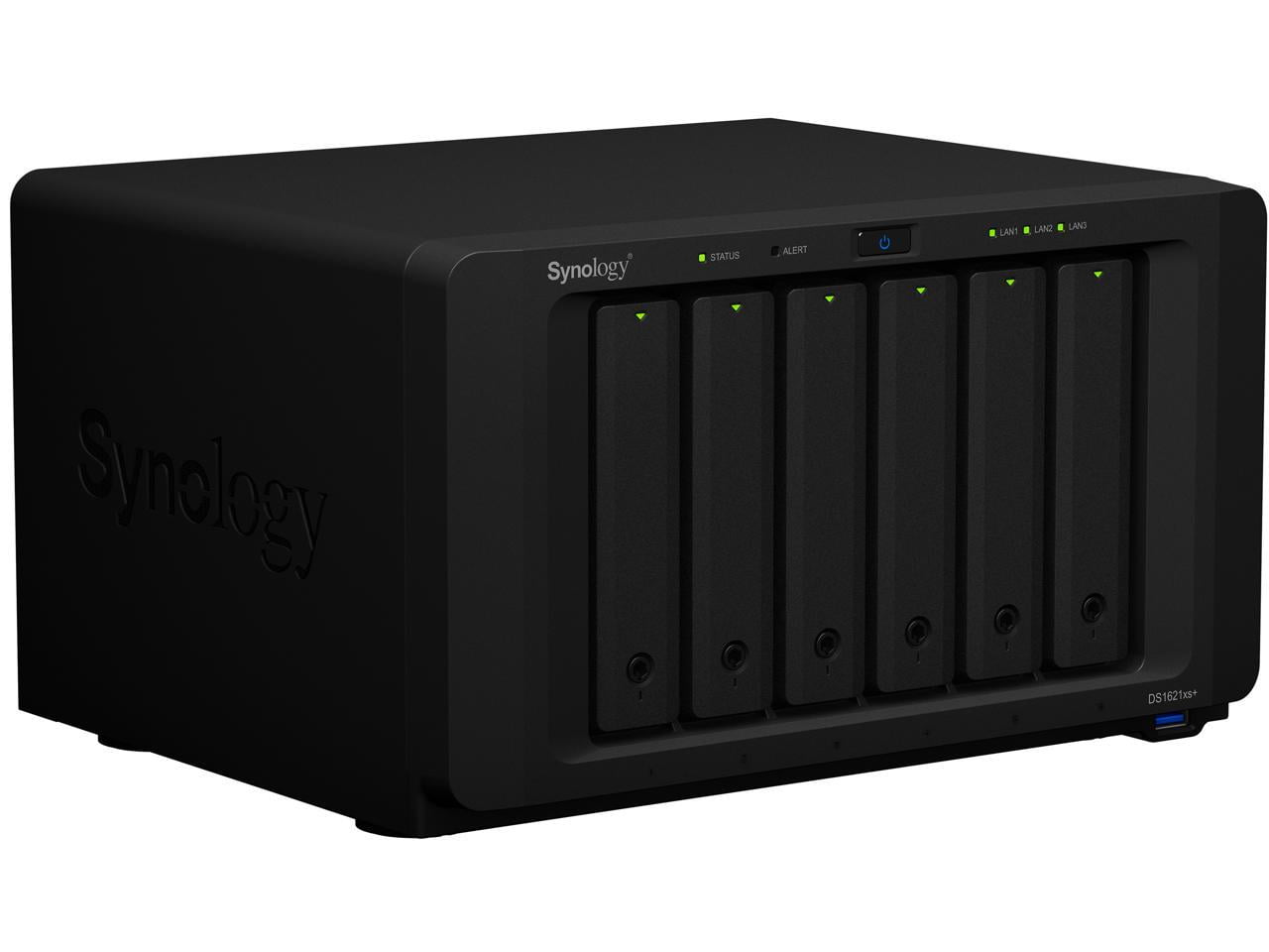 Synology DiskStation DS1621xs+ 6-Bay NAS Enclosure, Black