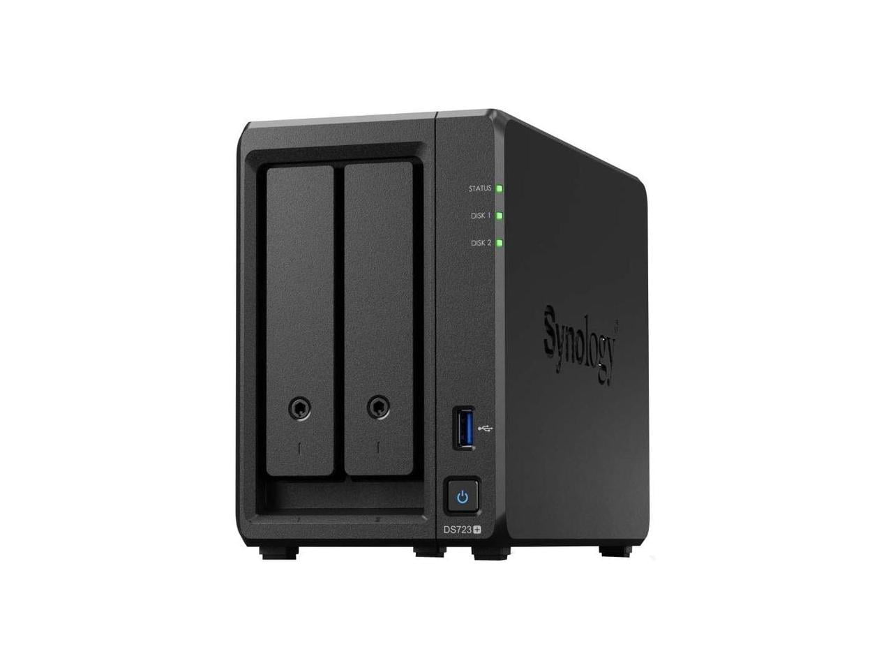 Synology DS723+ NAS Server - AMD Ryzen R1600 Dual-core - 2GB