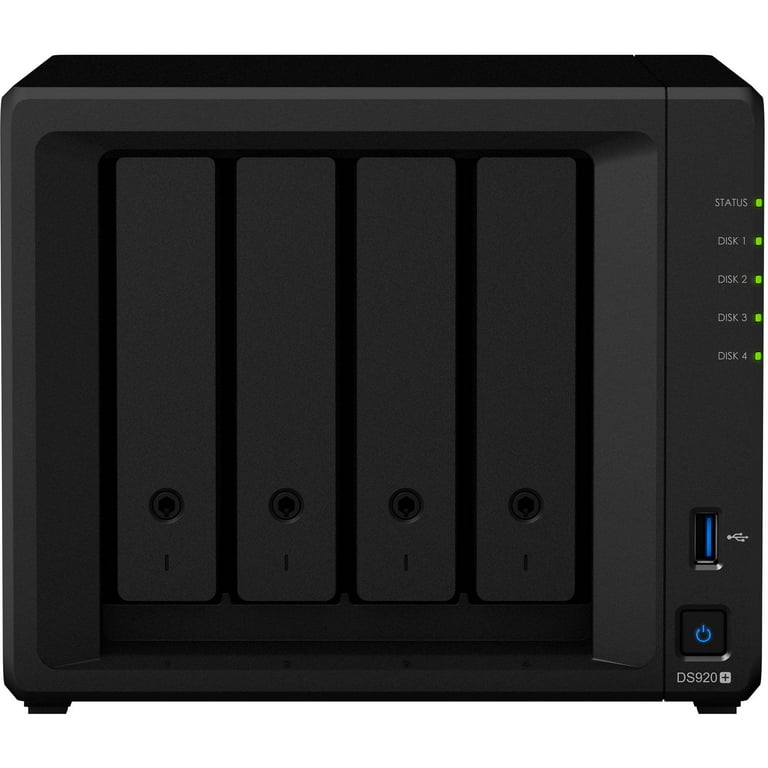 Synology DS920+ 4ベイ NAS Synology DiskStation DS920+ 4-Bay NAS Enclosure, Black