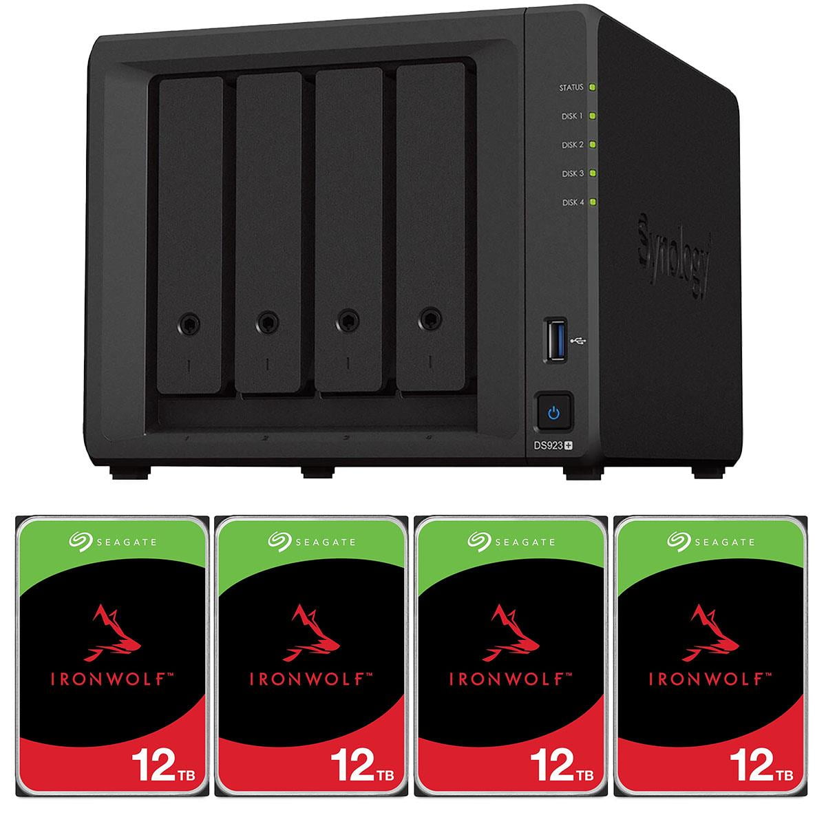 外付けハードディスク・ドライブ Synology DiskStation DS923+ Synology DiskStation DS923+ 4-Bay NAS Enclosure, AMD Ryzen
