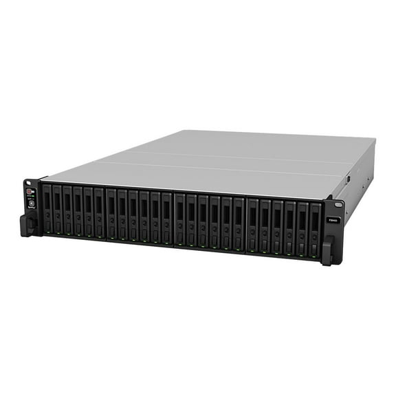 Synology FlashStation FS6400 - NAS server - 24 bays - rack-mountable - RAID 0, 1, 5, 6, 10, JBOD, RAID F1 - RAM 32 GB - Gigabit Ethernet / 10 Gigabit Ethernet - iSCSI support - 2U