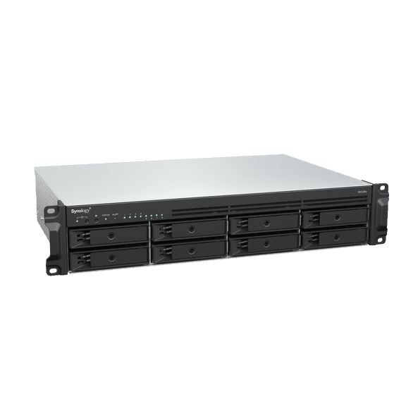 Synology RackStation RS1226+ 8 Bay Rackmount NAS - AMD Ryzen Embedded V1500B (2.2 GHz) - 4GB DDR4 - 8 Bay - Gigabit Ethernet - USB 3.2