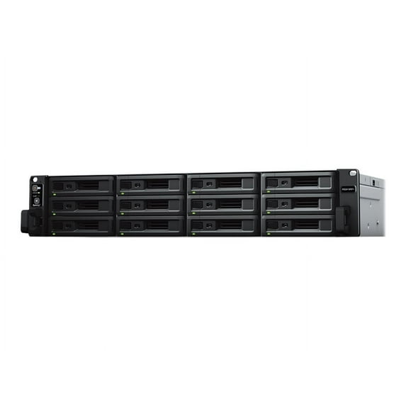Synology RackStation RS2418RP+ - NAS server - 12 bays - rack-mountable - SATA 6Gb/s - RAID 0, 1, 5, 6, 10, JBOD, 5 hot spare, 6 hot spare, 10 hot spare, 1 hot spare - RAM 4 GB - Gigabit Ethernet - iSCSI support - 2U - TAA Compliant