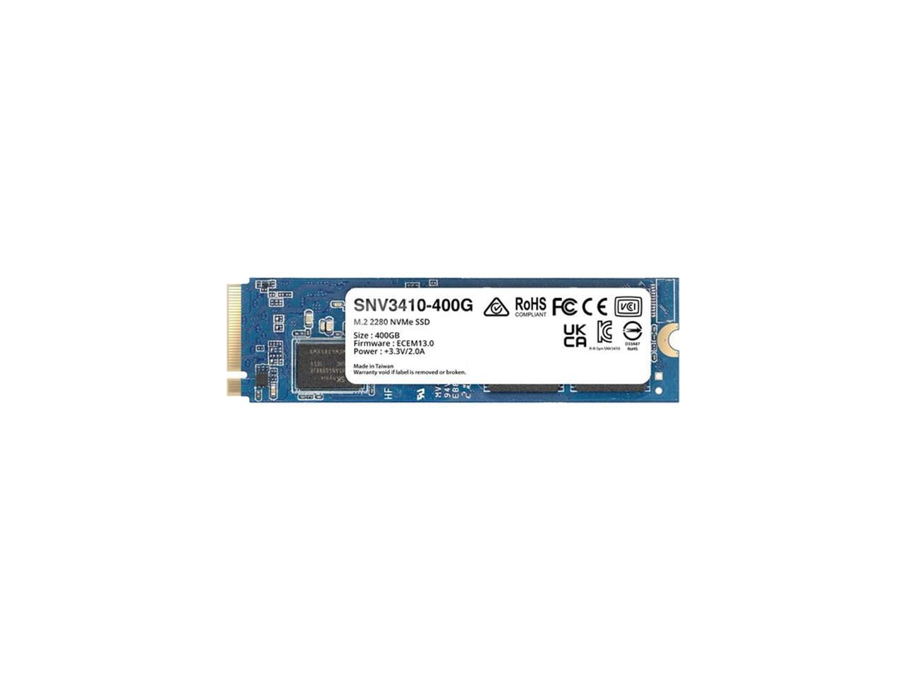 Henfald Indica Tegnsætning Synology SNV3410 M.2 2280 400GB PCI-Express 3.0 x4 Internal Solid State  Drive (SSD) SNV3410-400G - Walmart.com