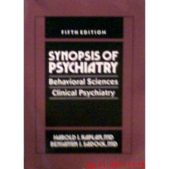 Pre-Owned Synopsis of psychiatry: Behavioral sciences : clinical psychiatry, 9780683045185, 0683045180, Paperback, Fifth Edition edition