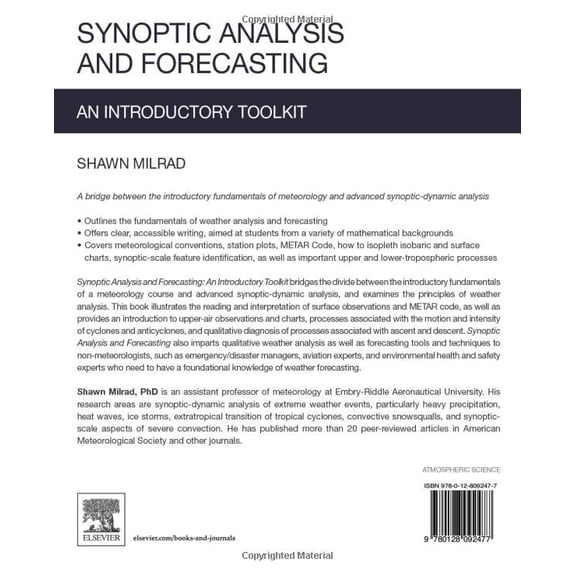 Pre-Owned Synoptic Analysis and Forecasting: An Introductory Toolkit [Paperback] Milrad, Shawn