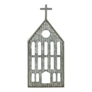 Synora Church Shaped Tea Light Candle Holder Farmhouse Galvanized Metal Candle Holder Vintage Decorative Tealight Holder for Table Centerpiece Decoration - 4.53" x 1.97" x 10.43"