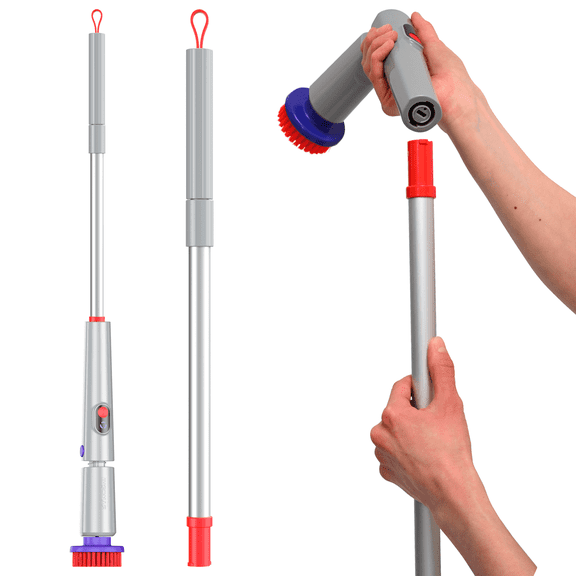 Synoshi PRO Electric Spin Scrubber Extension Handle, Electric Bathroom Scrubber for Cleaning Extension Handle. Extends up to 29.5 Inch