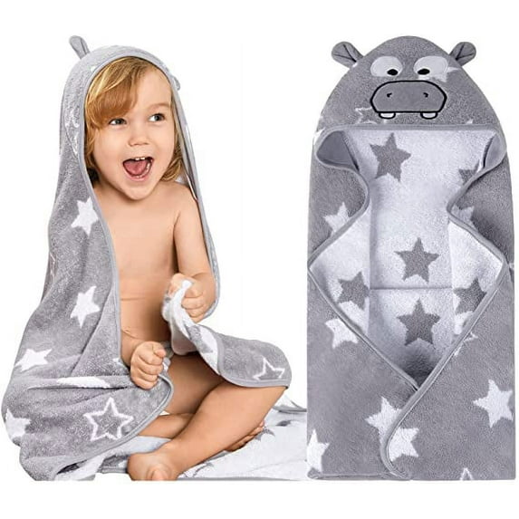 Synpos Baby Bath Towel, 100% Cotton Newborn Hooded Baby Towel,Pack of 1