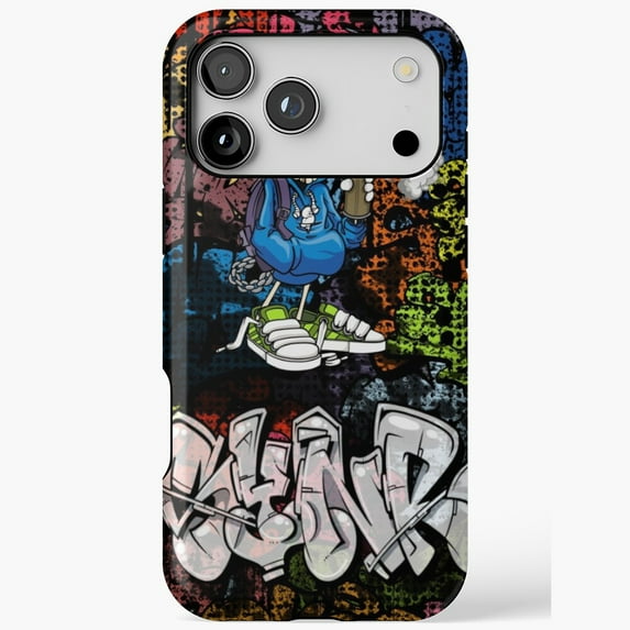 Synr 70s Retro Comic Graffiti Print Urban Style Art iPhone Case 17 through 11 Pro Max