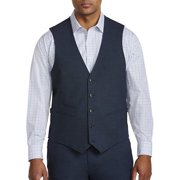 Synrgy by DXL Men's Big & Tall Performance Melange Suit Vest, Blue, 5XLT