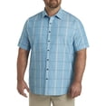 thumbnail image 1 of Synrgy by DXL Men's Big and Tall Large Plaid Sport Shirt Blue Neutral 6XL, 1 of 3