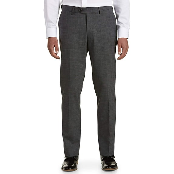 Synrgy by DXL Men's Big and Tall Men's Big & Tall Performance Stretch Suit Pants, Grey, 54W X 32L 54 x 32