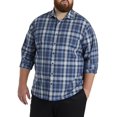 thumbnail image 1 of Synrgy by DXL Men's Big and Tall Plaid Sport Shirt Blue 1XLT, 1 of 6