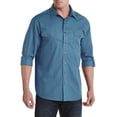 thumbnail image 1 of Synrgy by DXL Men's Big and Tall Slub Officer Sport Shirt Splish Splash Blue 1XL, 1 of 3