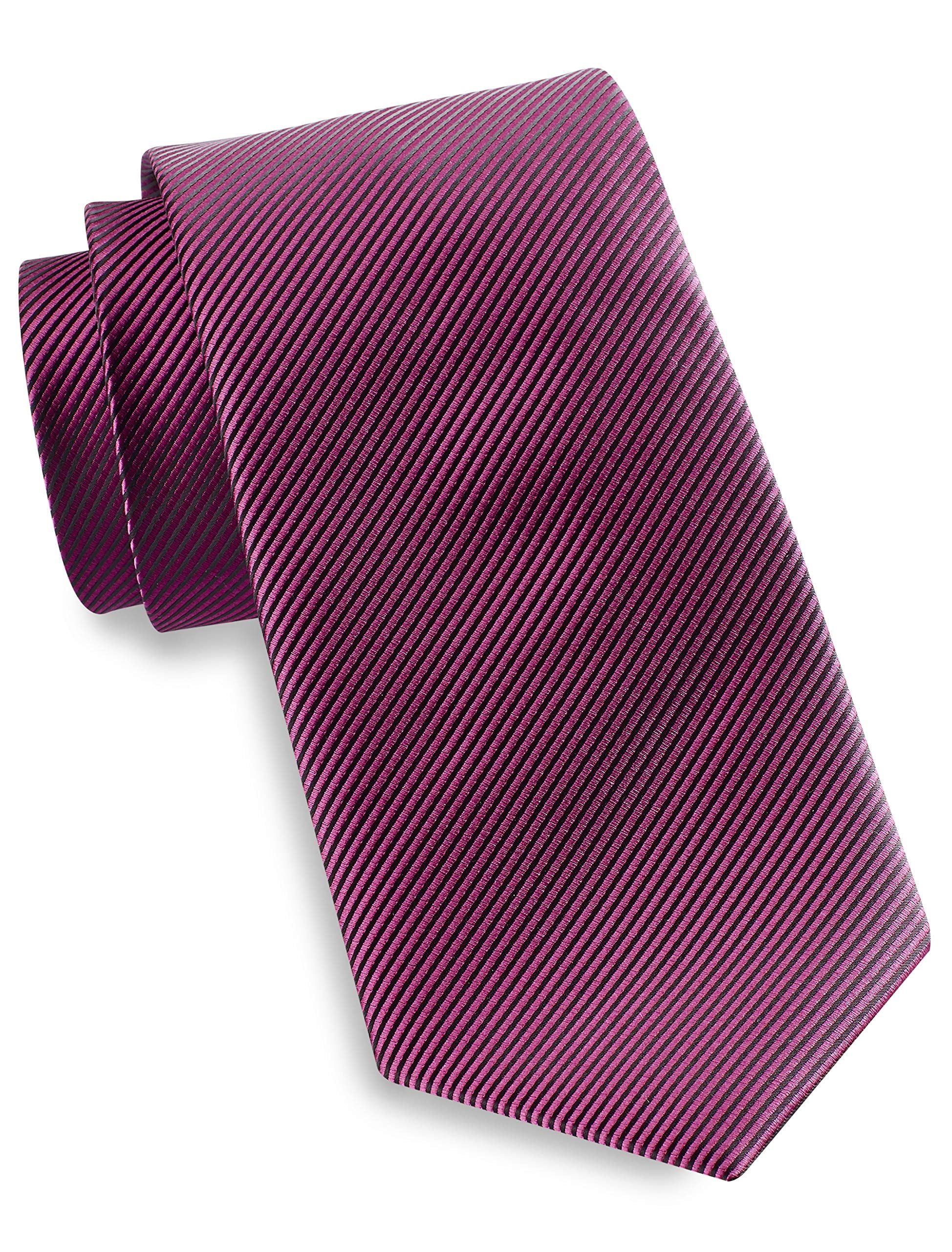 Synrgy by DXL Men's Big and Tall Textured Solid Tie Berry XL