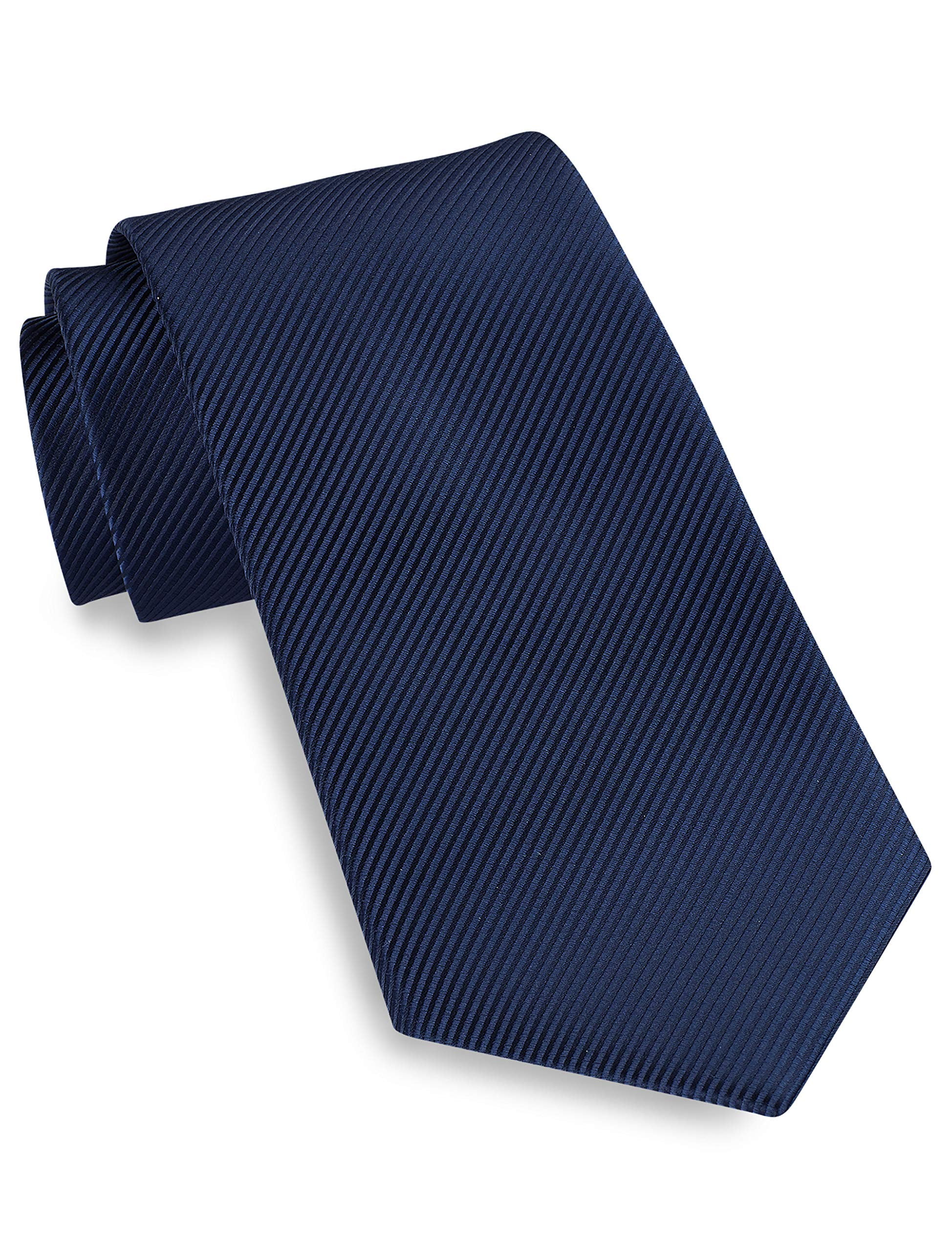 Synrgy by DXL Men's Big and Tall Textured Solid Tie Blue XL