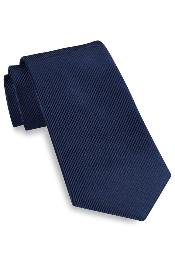 by DXL Men's Big and Tall Textured Solid Tie Blue XL