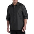 thumbnail image 1 of Synrgy by DXL Men's Big and Tall Textured Sport Shirt Black 5XL, 1 of 3