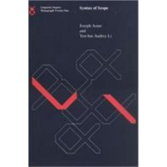 Pre-Owned Syntax of Scope (Paperback) 0262510685 9780262510684