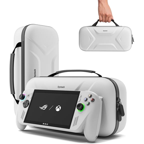 Syntech Hard Carrying Case for ASUS ROG XBOX Ally/ROG XBOX Ally X Console and Accessories, White