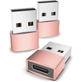 thumbnail image 1 of Syntech USB C Female to USB Male Adapter Pack of 3 [Travel Must Haves, Aluminum] USB C to USB Adapter, Type C Charger Cable Power Converter, 1 of 4