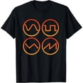 thumbnail image 1 of Synth Waveforms Modular Synthesizer Synth Player T-Shirt, 1 of 4