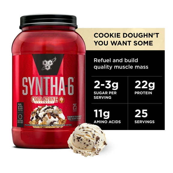 Syntha-6, Cold Stone Creamery, Cookie Doughn't You Want Some, 2.59 lb (1.17 kg), BSN