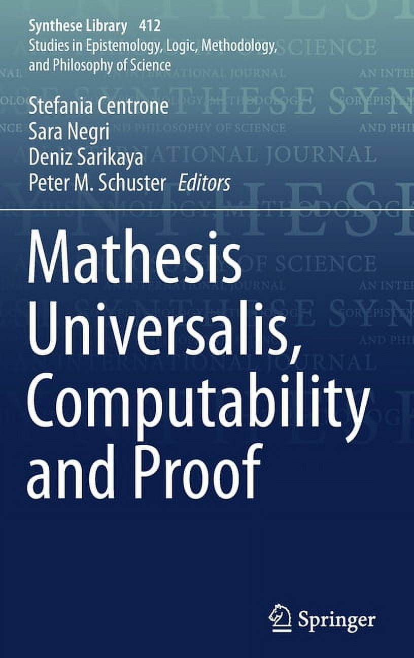 Synthese Library Mathesis Universalis, Computability and Proof