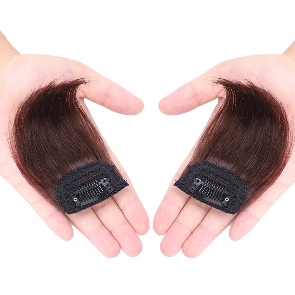 Synthetic 1Piece Invisible Mini Hair Pad Hair Extension Clip Hair Topper 10cm